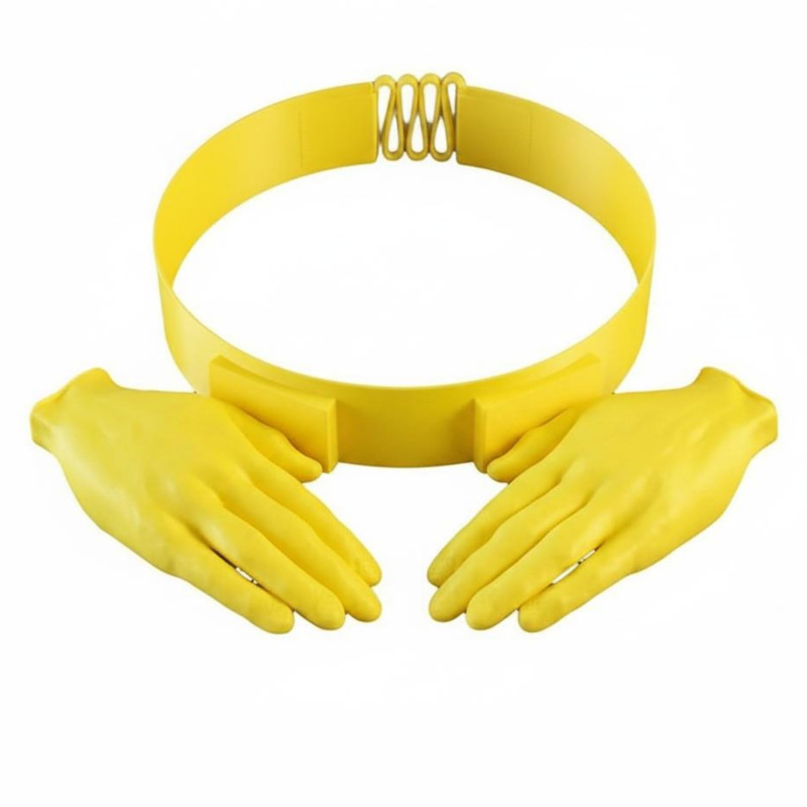 HEAVENGLOW Novelty Item Hand Shaped Sun Visor Adjustable Band Palm Hands Visor Hat Funny Hands Sun Hat for Outdoor, Beach, Party, Yellow-image-21