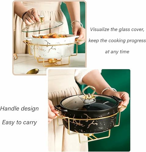 Chauffe-plats de fêtes en céramique pour buffets de mariage et réception