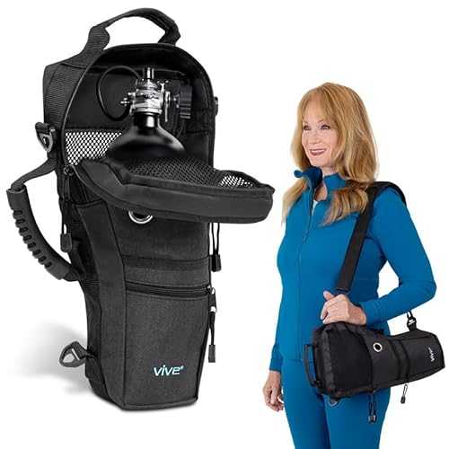 Vive Oxygen Tank Holder Backpack - Portable Carrying Shoulder Bag