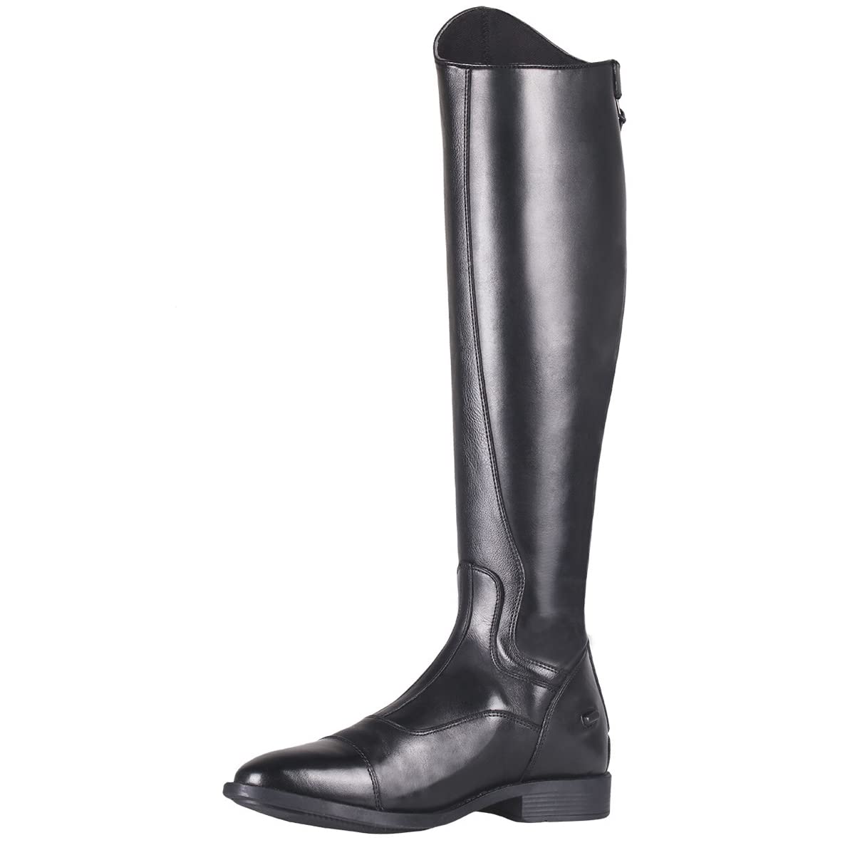 QHP Hugo - Botas de equitación para hombre (piel de vacuno/poliuretano, talla 42-46), color negro