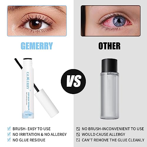 GEMERRY Lash Remover for Lash Extensions 5ml Eyelash Cluster Glue for Lash Clusters Self-Use Lash Extension Remover Gentle Mascara Wand Lash Glue Remover — view 5