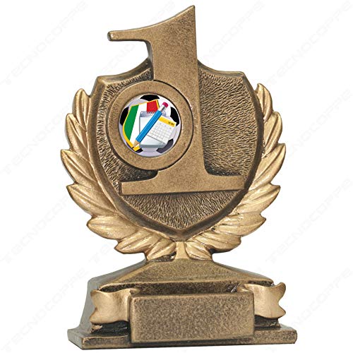 tecnocoppe Trofeo Fantacalcio 1° Classificato - h 13,00 cm Targhetta Personalizzata Omaggio