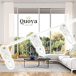 Cortinas Inteligentes QUOYA Smart Electric Curtain Track Wave Ripple Fold Runners, compatible con AT5810 / QL600 (apto para rieles de hasta 3 m)