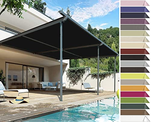 Toldo Vela de Sombra Evita Calor Extremo y Lluvia Cubierta Rectangular Impermeable para Balcón 2