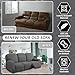 ULTICOR 8-Pieces Recliner Sofa Covers, Jacquared Stretch Couch Covers for 3 Cushion Reclining Sofa Slipcovers Thick Soft Washable (Style 1) (Dark Grey, 3 Seater Recliner Cover)