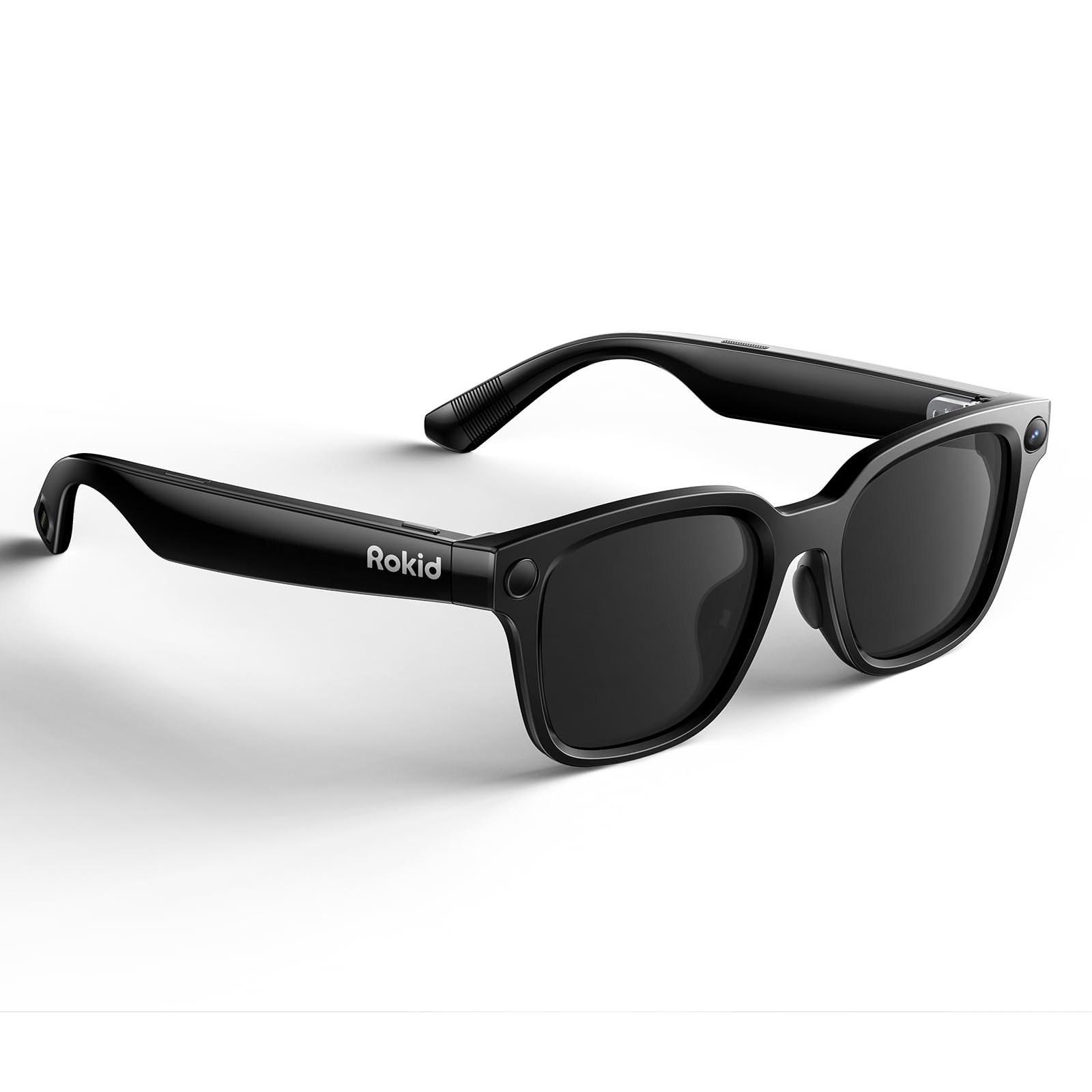Rokid AI Glasses Style (ohne Display), Smart KI-Brille mit Gemini & ChatGPT, 12MP Kamera, Intelligente Brille mit Open-Ear Audio, Sprachsteuerung, Freisprechfunktion für Reisen & Business