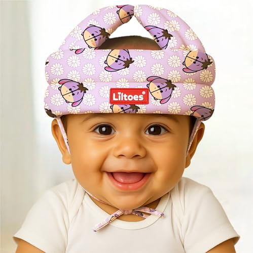 Image of LILTOES Baby Head Protector for Safety of Kids 6M to 3 Years- Baby Safety Helmet with Proper Air Ventilation & Corner Guard Protection (Daisy Posey)
