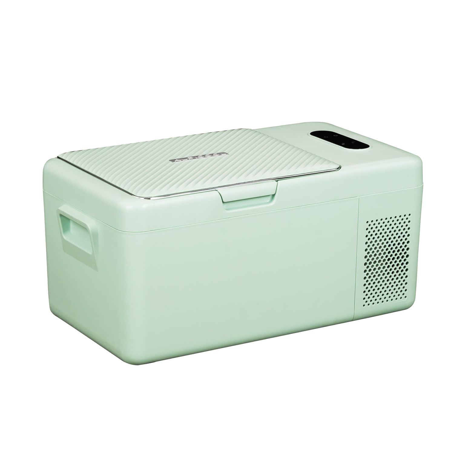 AlpicoolS15 17L Compressor Car Fridge Freezer, DC 12v Camping Refrigerator, Portable Mini Cool Box for TruckCampervanRVBoat, -20℃ to 20℃(Green)