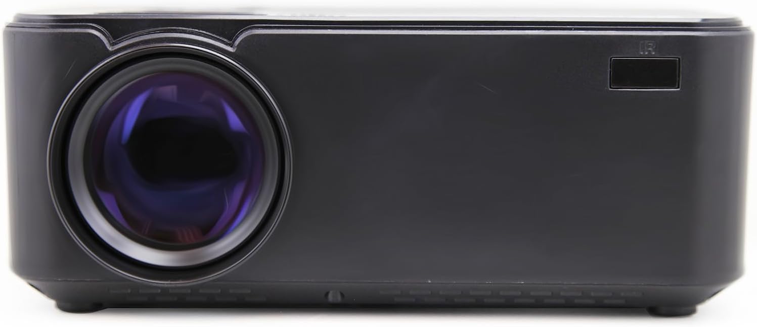 Emerson EVP-2000 150" Home Theater LCD Projector with Bluetooth, HDMI & USB Inputs, Dual Stereo Speakers & Remote Control - Portable Design for Indoor and Outdoor Movie Nights and Presentations