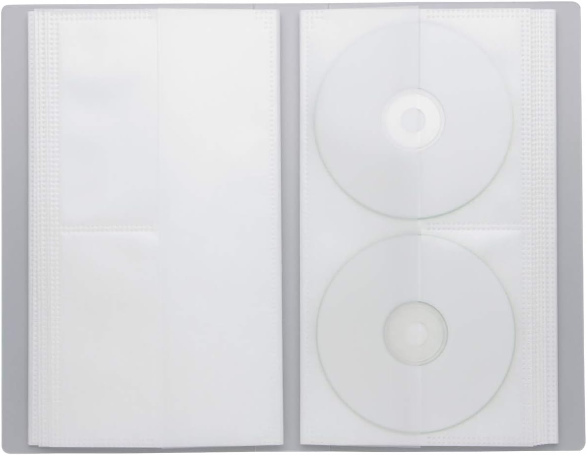 Amazon Co Jp 無印良品 ポリプロピレンｃｄ ｄｖｄホルダー ２段 ４０枚収納 ８０ポケット パソコン 周辺機器