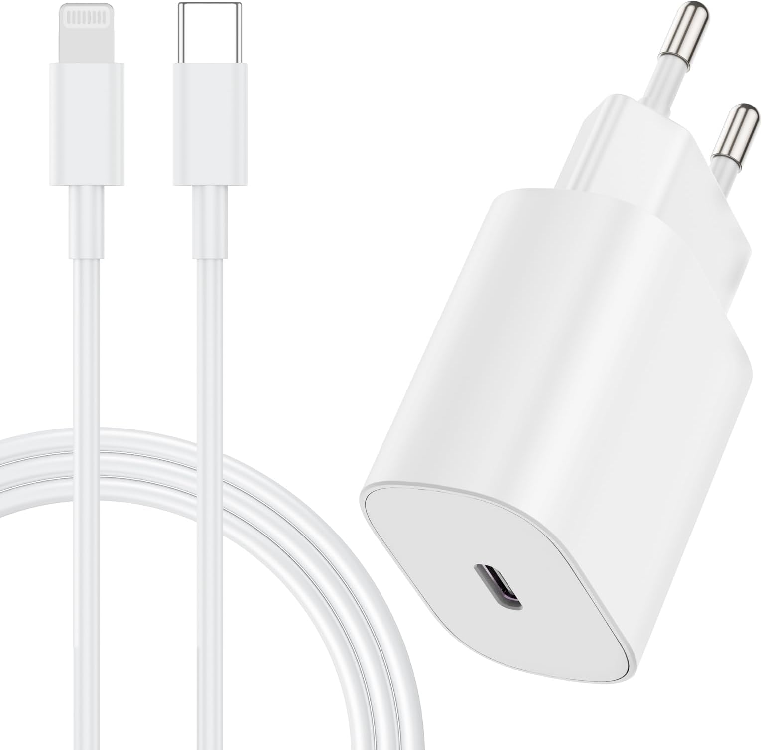 Chargeur Rapide Apple 20W Original - USB-C Blanc - Compatible IPhone