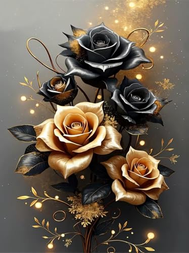 Image of MYBISYMQQ Stamping Cross Stitch Kit Flowers, Counting Cross Stitch Kit for Adult Beginners, Full Line DIY Cross Stitch Stitching Kit for Home Decor Cross Stitch Patterns 15.7x11.8inches
