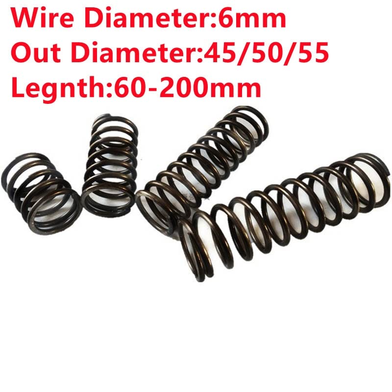 Lot de 10 ressorts de compression en acier à ressort, 30 mm de diamètre, 1,6 mm de diamètre, 25 mm de longueur (1,6 x 30 x 80 mm