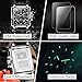 OLEVS Large Face Square Watches for Men Silver Bezel Chronograph Watches with Black Leather Strap Luxury Three Hands Watch Waterproof Calendar Easy Read Luminous Men's Quartz Watch Reloj De Hombre