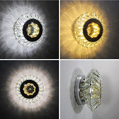 Lámpara de pared de cristal K9 de lujo con tecnología LED para interiores elegantes 6