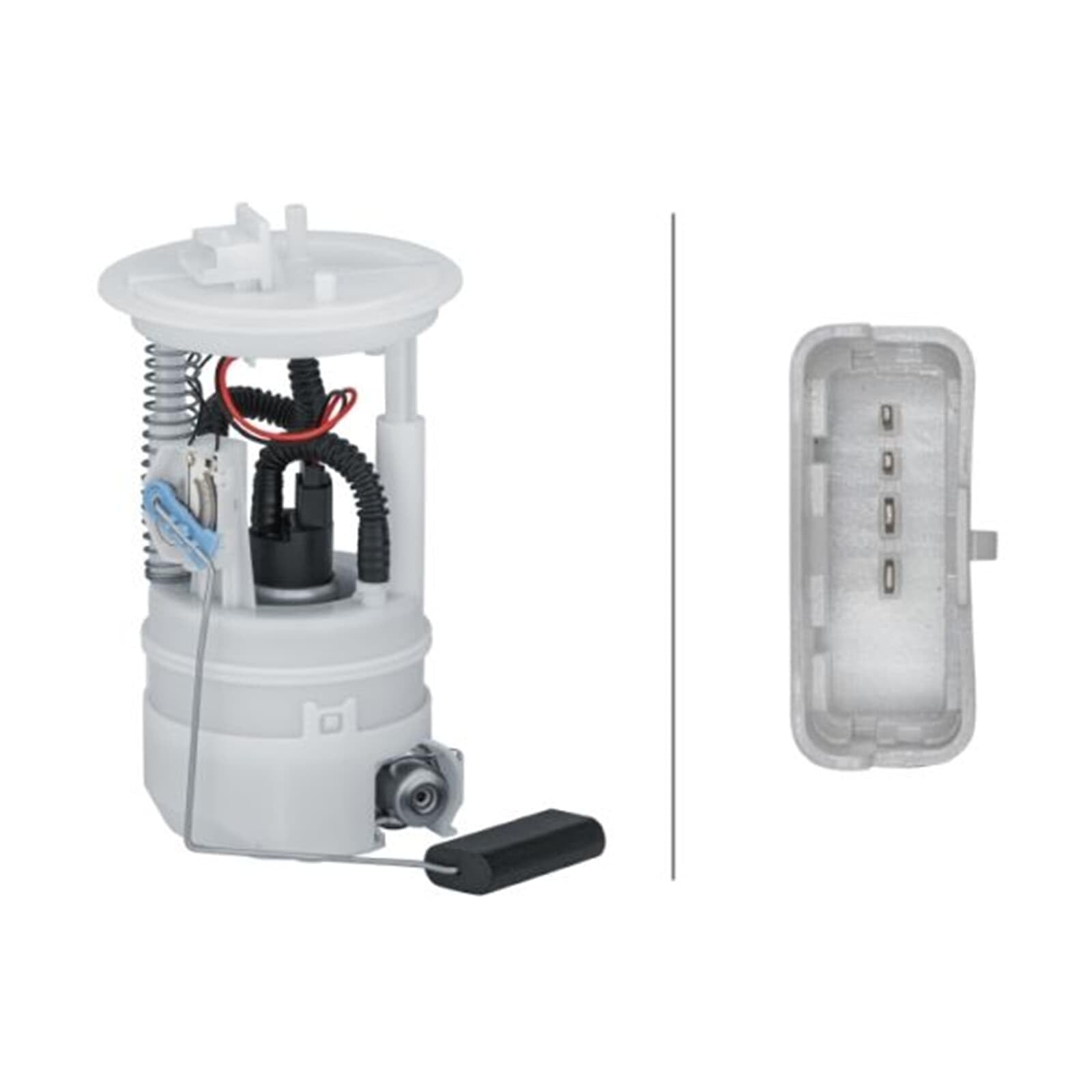 HELLA 8TF 358 302-941 Gruppo alimentazione carburante - 12V - Elettrico - Connettore 4 pin