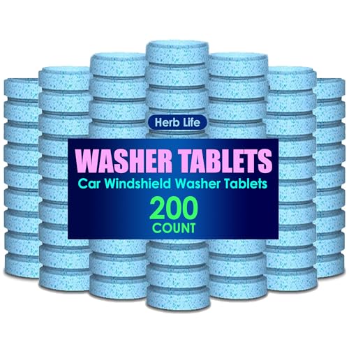 200 PCS-Car Windshield Washer Tablets, Glass Cleaner, Concentrated Effervescent Tablets,