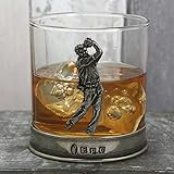 English Pewter Company Whisky Glass Tumbler with Solid Pewter Golf Emblem [TUM01] - Image 3