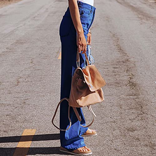 WJANYHN Mode Zomer Gewassen Gat Hoge Taille Temperament Denim Broek Casual Broek Brede Been Broek Vrouwen - Image 6