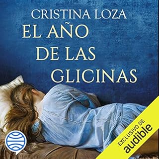 Diseño de la portada del título El a&ntilde;o de las glicinas