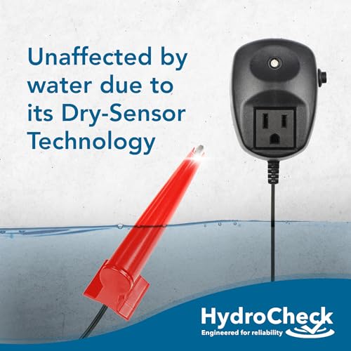 Hydrocheck HC8000TV2 Electronic Sump Pump Float Switch – With Smart Button, Built-In Alarms, Dry-Sensor Technology, Water Sensor Alarm thumb #4