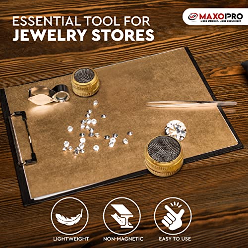 Maxopro MP-78326 Ultrasonic Cleaner Baskets For Small Parts | Set Of 2 Ultrasonic Parts Cleaner Basket With Screw Lock | Brass Body Stainless Steel Mesh Jewelry Steam Cleaner thumb #4