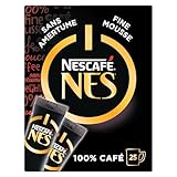 NESCAFE Nes - Café Soluble Instantané - Grains Robusta - Pack De 25 Sticks x 2 g