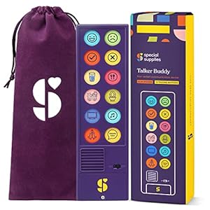 Special Supplies AAC communicatieapparaat voor logopedie, spreker buddy communicatieapparaat voor non-verbale kinderen en volwassenen, autisme spreekhulpmiddelen voor thuis of school,