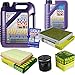 Produktbild QR-PARTS 69342808 Filter Set Inspektionspaket 6 Liter Motoröl Leichtlauf High Tech 5W-40 MANN-FILTER Innenraumfilter Luftfilter Ölfilter