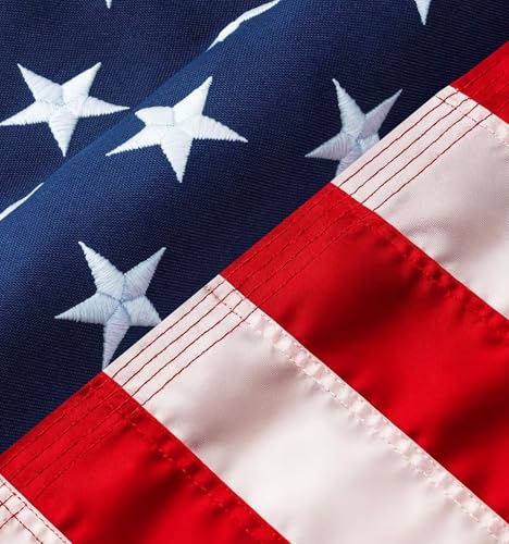 3x5 USA Flag With Embroidered Stars & Sewn Stripes - American Flags for Outside 3x5 – Heavy Duty