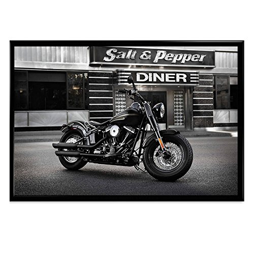 Harley Davidson Softail Slim Framed Poster by PrintAvenues (Harley