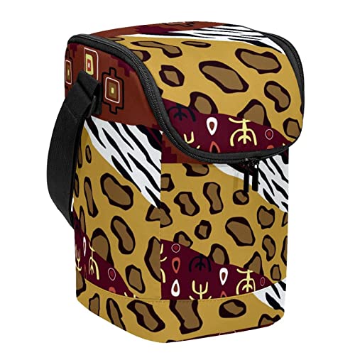 Bolsa de almuerzo Tribe con diseño sofisticado de piel de animal acabado resistente 2