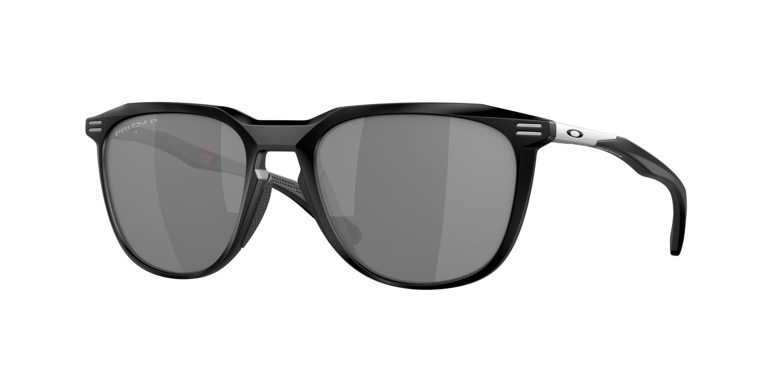 Oakley OO9286 Sunglasses Bundle OO 9286 THURSO 928602 Matte Black Prizm Black Polar Policarbonate Polarized and Large Red