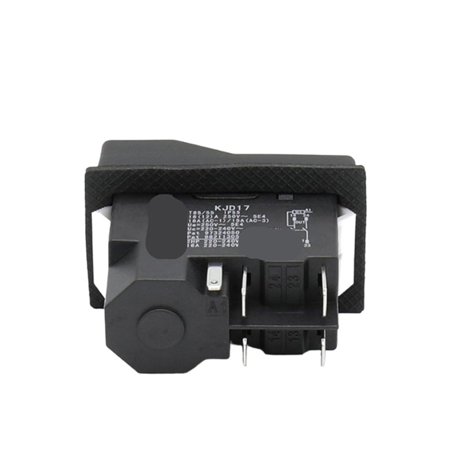 KJD17 - Interruptores de botón de arranque electromagnético for herramientas de jardinería, interruptor de seguridad for máquinas herramienta, 16 A, CA 250 V(5 Pins)