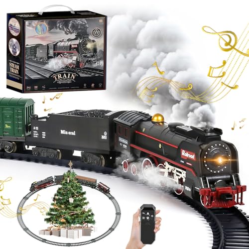 Weihnachtliches Ferngesteuertes Elektrisches Zug Spielzeug-Set, 3...