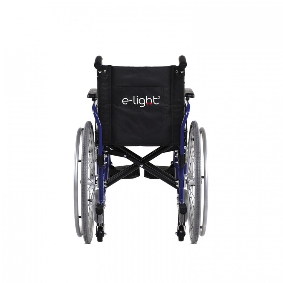 Carrozzina pieghevole leggera INTERMED E-LIGHT 2P 52 - ad autospinta - Telaio in alluminio - Seduta cm.52 - In omaggio CUSCINO ANTIDECUBITO IN FIBRA CAVA