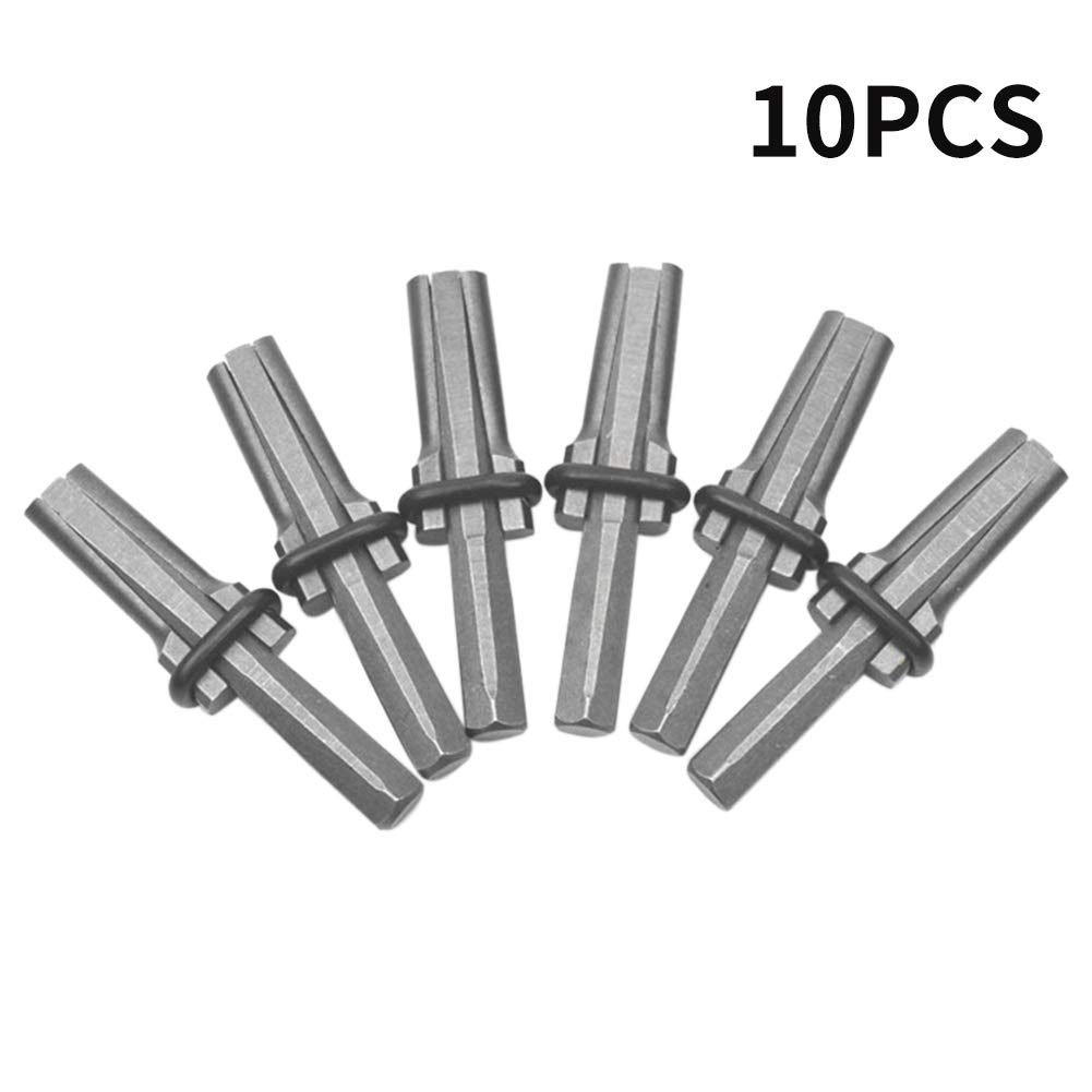 Set di 10 spaccatori per pietra, 16 mm, resistente, manuale separatore per pietra, con cunei e spessori di piuma, facile da applicare (grigio scuro)