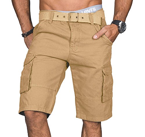 Alessandro Salvarini - Pantalón Corto - Cargo - Básico - para Hombre Beige 40W