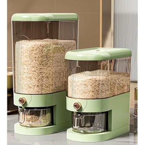 Dispensador de arroz multiusos hermético blanco de 5 kg 2