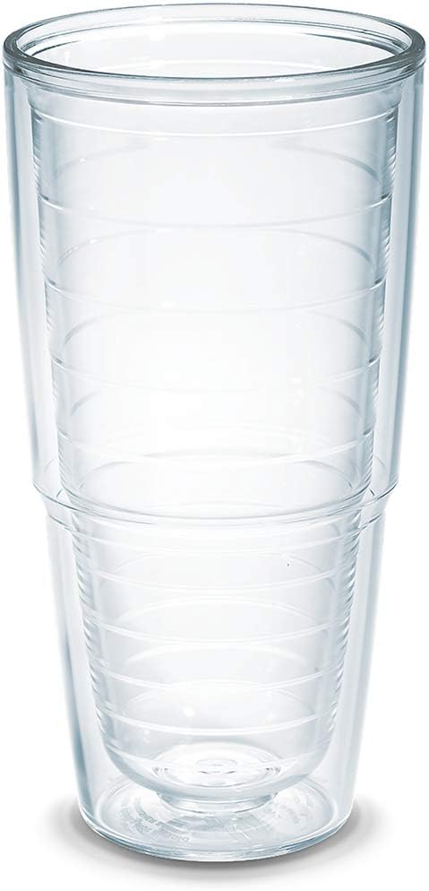 1001839 Clear & Colorful Insulated Tumbler 24oz, Clear