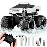 Remote Control Car, 1:18 Amphibious RC Cars, 4WD All Terrain Off-Road Pickup, 2.4GHz Waterproof Cyber Truck, 360Β° Rotatable Monster Truck Toys for Boys Christmas Birthday Gifts Age 6 7 8 9 10-13+