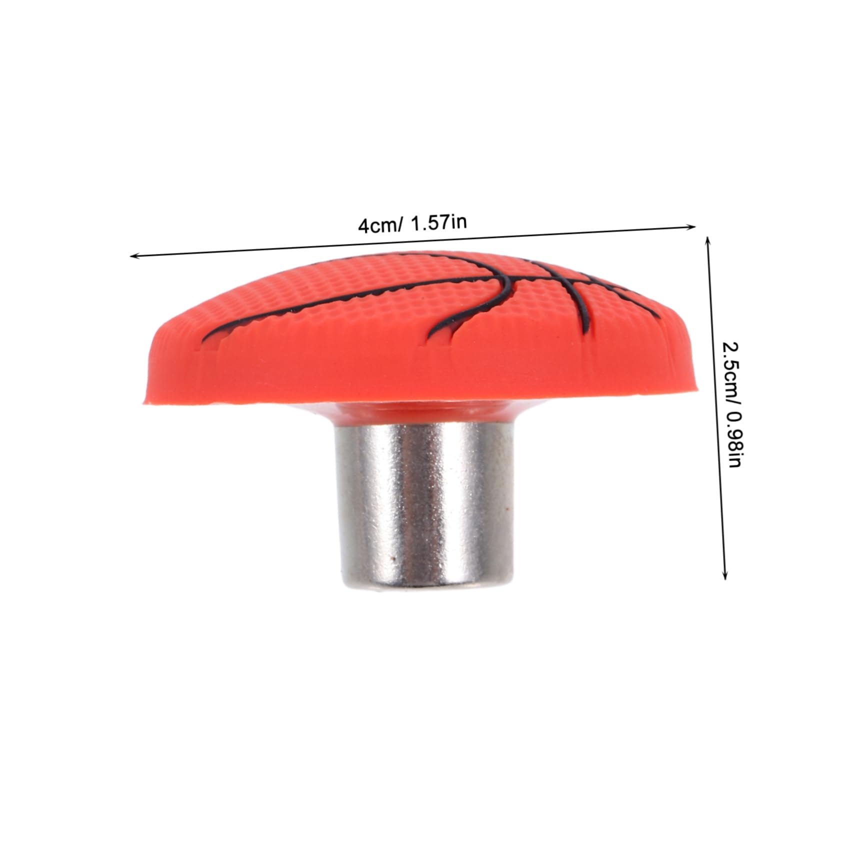 Lurrose Nursery Drawer Knobs Boys and Girls Soft Material Basketball Design Dresser Hardware Knobs for Safety