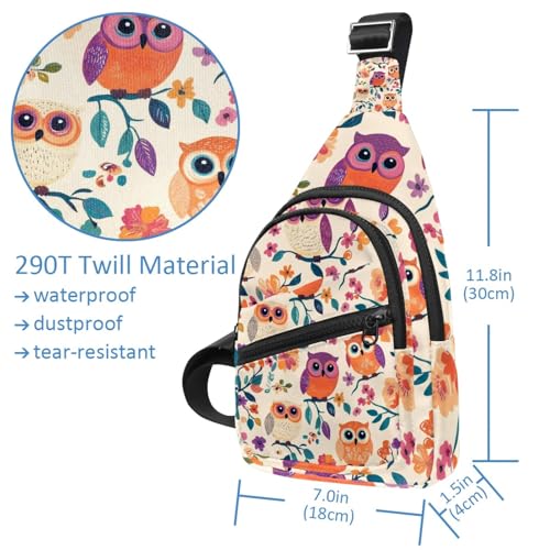 Sac à dos à bandoulière multicolore avec sangle réglable ergonomique