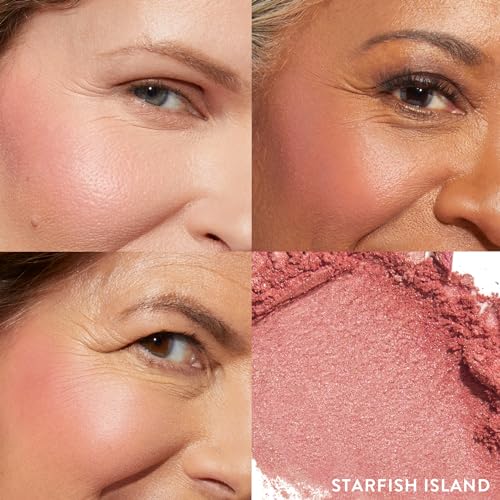 Image of LAURA GELLER NEW YORK Baked Blush-n-Brighten for Mature Skin - 09 Starfish Island - Powder Blush Won't Settle into Fine Lines - Buildable Natural Finish - Longlasting Formula - Made in Italy