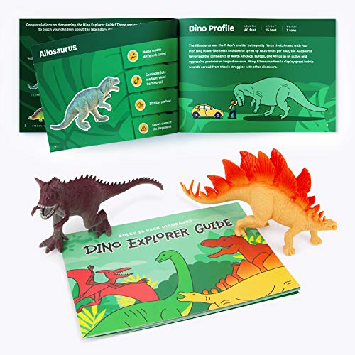 image for Boley 14-Pack Dinosaur Toys for Kids with Educational Booklet - 9