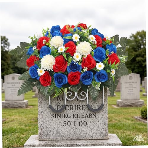 Fleurs cimetière pour le Jour commémoratif et fleurissement de tombe