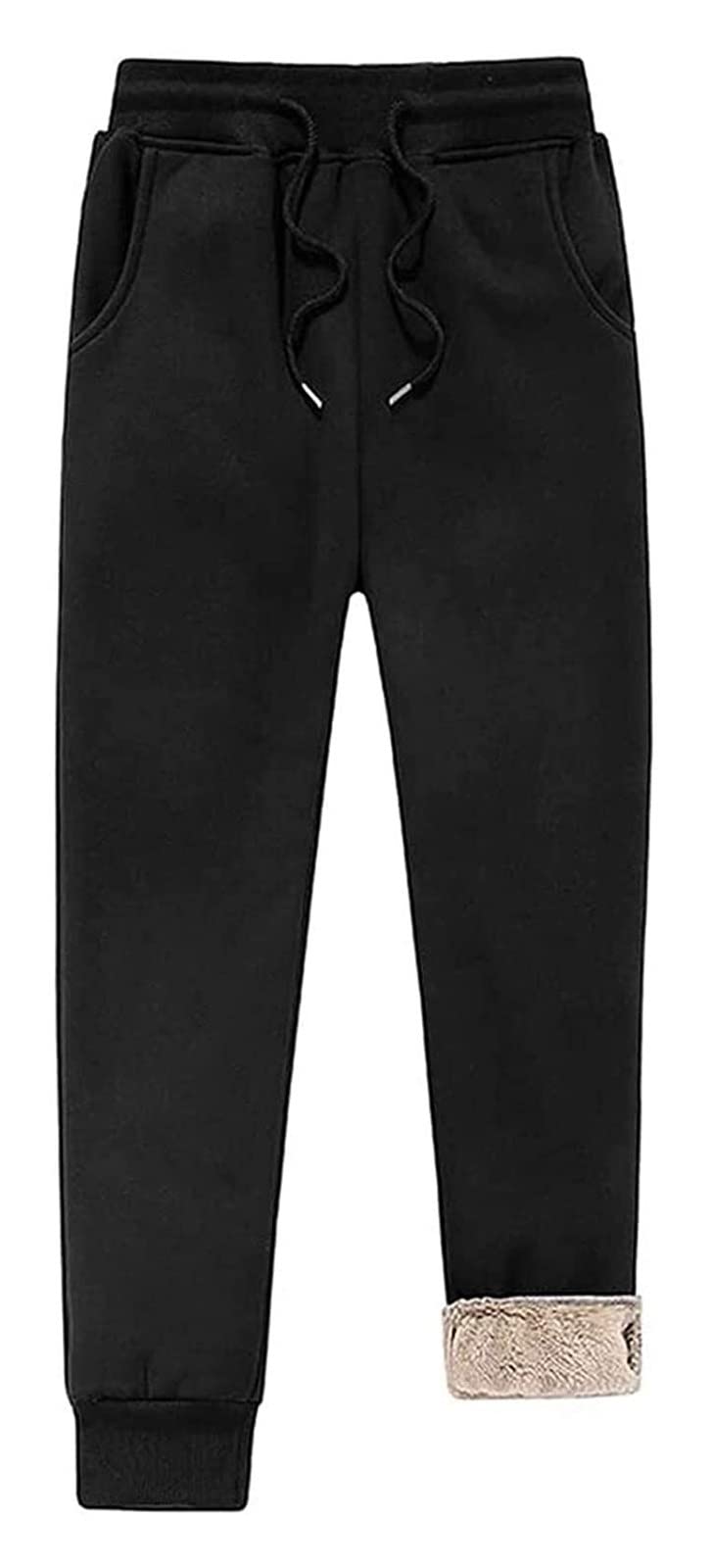 Pantalones De Chándal De Lana Sherpa De Invierno For Hombre, Pantalones De Chándal con Cordón, Pantalones De Lana, Pantalones De Chándal Cálidos, Pantalones Deportivos Informales Pantalones chándal