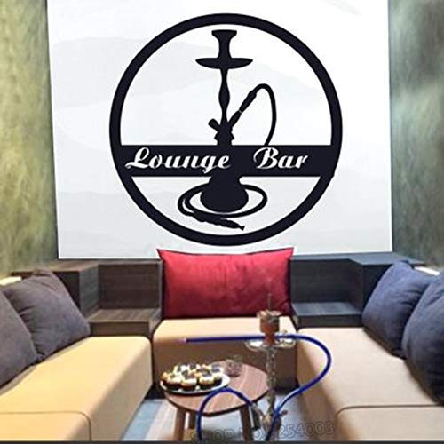 QIEGAO Shisha Lounge Wand Sticke Relax Room Wandtattoo im arabischen Stil Shisha Vinyl Aufkleber Kunst Fenster Dekor…