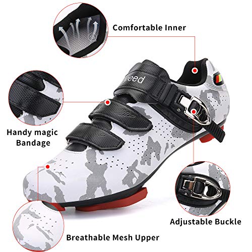 Image of KESCOO Unisex Cycling Shoes Compatible with Peloton Indoor Road Bike