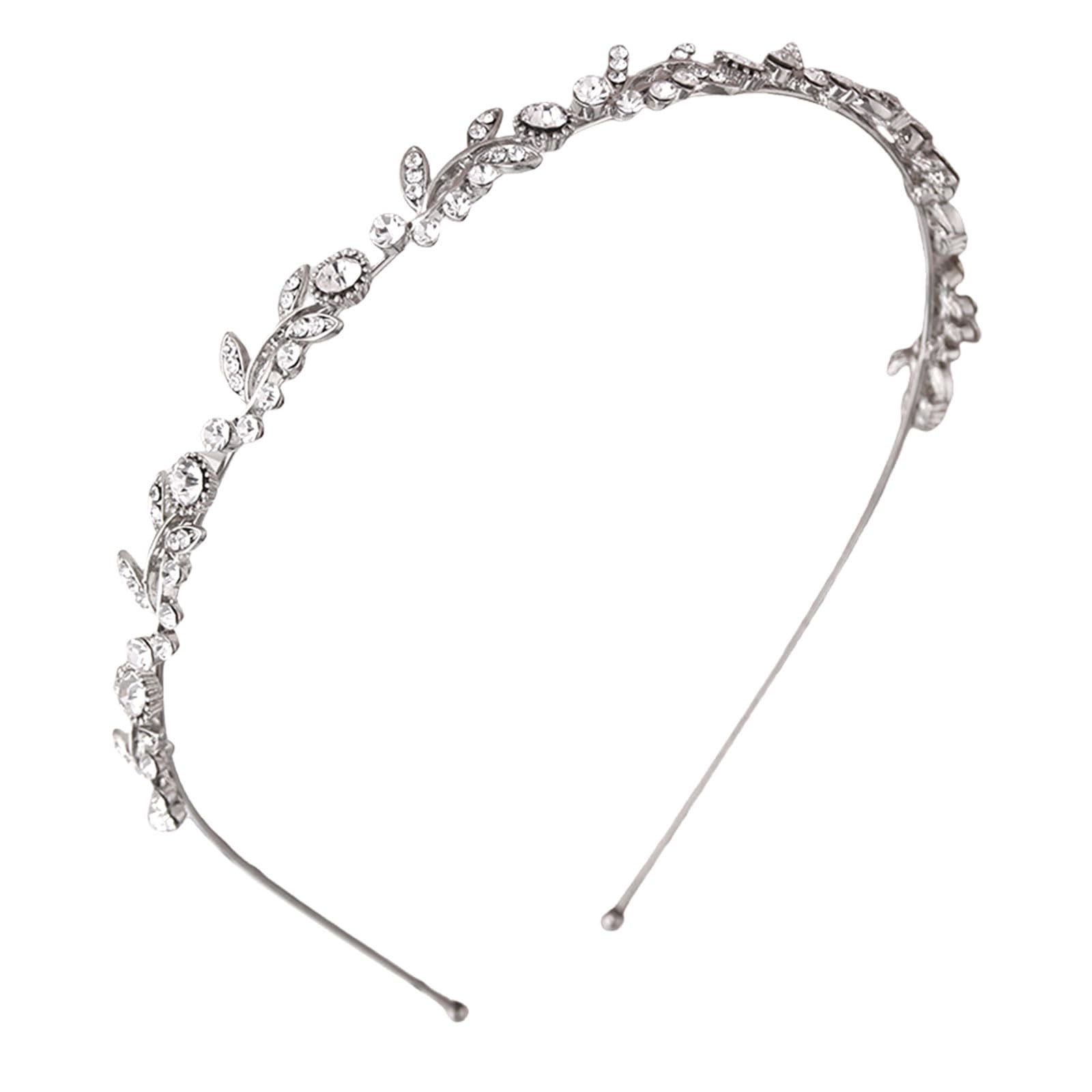 Zernblend diademas de strass, diademas para mujer, tocado de novia, diademas de flores de cristal para mujer, diadema de novia, accesorios de boda